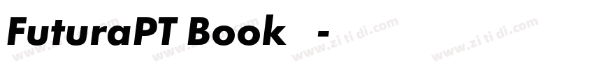 FuturaPT Book 常规字体转换
